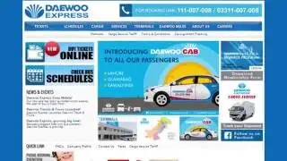 Daewoo Online & Phone Booking and Seat Reservation