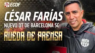 RUEDA DE PRENSA DE CÉSAR FARÍAS - DT DE BARCELONA SC