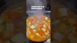 Filipina and American Couple - My Filipino Version of Caldereta in America