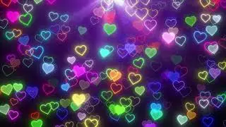 Abstract 4k glowing romantic heart with opticle leans flare background || vjloops || vj || vjdeba