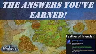 The Answers You've Earned! Wow Quest | Feather of Friends | Azure Somnowl Flight Form for Druids