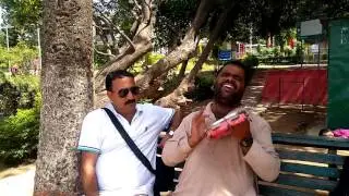 Blind singer at mansar lake jammu