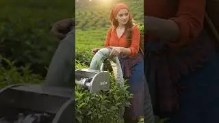 Future In Tea Plucking Power! 🍃 Compact Machine Efficiency #agrifuture