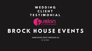 Vancouver Wedding DJ | The Brockhouse | Happy Client Review ⭐⭐⭐⭐⭐