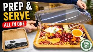 SpaceAid Charcuterie Bamboo Board with Clear Lid Overview | Is it Worth It? #ad #amazoninfluencer