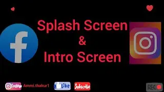 Android Splash Screen (Welcome Screen)- In Android  Android Studio Tutorial