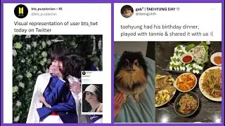 BTS tweets for taetae day