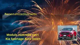 DISTRIBUTION TECH, modulo controllo vetri confort plus Kia Spostage Auto Down