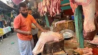 Fastest Cow leg cutting Skills #102 ।। Cutting Bro #cuttingbro #beef #meat #viral