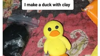 I make a duck with clay part -2 #art #clayart