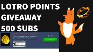 500 Subs Lotro Points Giveaway!