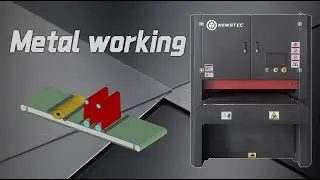 Wide Belt Sanding Machine#metal #metalworking #grinding #machine #sanding