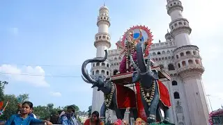 Ganesh Shobha Yatra | Ganesh Nimajjanam 2024 Hyderabad | Ganesh immersion 2024 procession