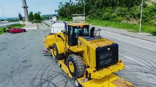 Перевозка погрузчика Cat&reg; 966 GC | Transportation of Cat 966 GC wheel loader / 23 tons / 6,000 km