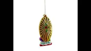 Reverent Virgin Mary - Blown Glass Christmas Ornament (CC-1121)