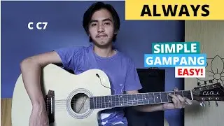 CHORD SIMPLE GAMPANG (Always - Rex Orange County) (Tutorial Gitar) Easy Chords!