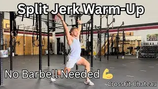 Split Jerk Warm-Up (No Barbell) | Practice Technique, Timing & Balance in 60 Seconds