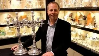 Pair of Austro-Hungarian Silver Five Light Candelabra - Antique Circa 1900 - AC Silver (W6768)