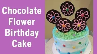 Chocolate Lollipop Flower Birthday Cake with Jill