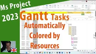 #102 Ms Project 2023 ● Задачи Ганта автоматически раскрашиваются по ресурсам ● Простота