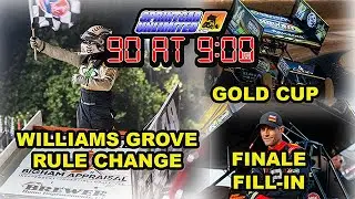 SprintCarUnlimited 90 at 9 for Thursday, August 21st: Grove rule change, Gold Cup, Knoxville fill-in