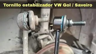 Cambiar tornillo estabilizador VW Gol, Saveiro / Reemplazar cacahuete de un Volkswagen Gol, Saveiro.