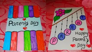 Happy Parents Day Card|Beautiful Parents Day card Ideas|EasyCardmaking@Spartshayari04 