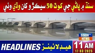 11 AM Headlines l 17 March 2025 | Sindh TV News