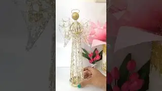 ✨Cute Christmas Angel 👼✨#diy #christmas #cute #angel  #craft #art #shorts