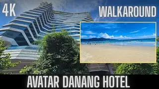 Walking Around Avatar DaNang Hotel | Hotel Neighborhood & Beach Walk (4K)