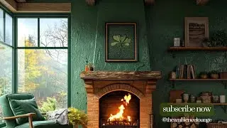 Cozy St. Patrick's Day Fireplace Ambience | Background