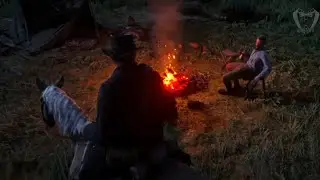 Red Dead Redemption 2 - Random Encounter - Drunk Camp Veteran (PS4)