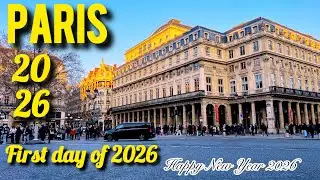 Paris France🇫🇷 1, January, 2026 – First Day of the Year in Paris ❄️ | Cold Winter Walk