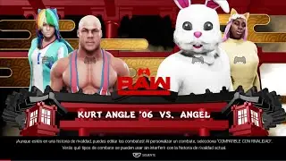 WWE 2k19 Kurt Angle vs Angel The Bunny 