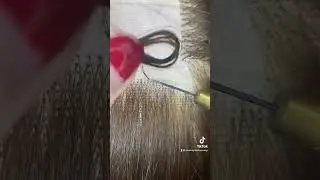 Cross knotting the front wig #wigs #hair #handmade