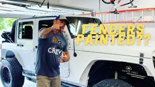 Самодельная покраска крыльев/расширителей Jeep Wrangler