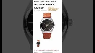 Motorhelmets Store Pick-up - Nixon Kensington Mod Leather & Time Teller Adult Watches #shorts
