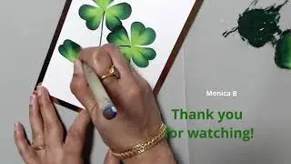 Happy St. Patricks day! How to paint a clover leaf in One stroke Style