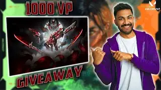 🔴 VALORANT LIVE 🔥 1000 VP GIVEAWAY 🎁 | Rank Push • Clutches • Skin Showcase