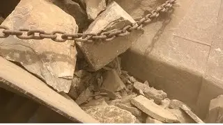 Satisfying Rock Breaking by Heavy Excavator :When Heavy Machinery Meets Solid Rock#stonecrushers 