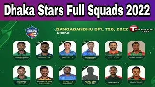 Dhaka Stars Final Full Squad 2022 | BPL 2022 squad | | dhaka stars players |