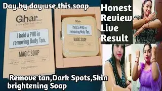 Ghar Magic Soap Honest Review| Remove Tan,dark spots,Skin brightening Soap|Akku lifestyle vlogs
