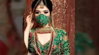 Gorgeous bridal wedding mask design for 2020 lockdown wedding