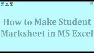 How to Make a Marksheet in Excel  | Student Marksheet - The Tech Leaf