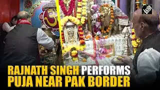 India&rsquo;s Defence Minister Rajnath Singh Performs Puja near India-Pakistan border