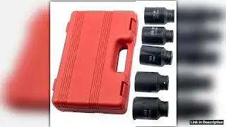 6 Point Axle Hub Nut DEEP IMPACT Socket Set 12 drive Thin Wall Shaft Sockets Reliable Choice