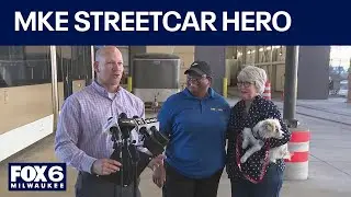 Milwaukee streetcar operator honored; saved woman, service dog from attack | FOX6 News Milwaukee