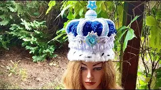 KÖNIGLICHE  KRONE 👑 #hakeln #petraperle #haekelanleitung #crochetpatterns #crown #diy