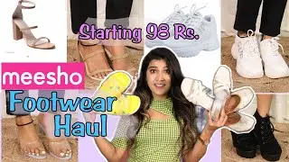 I Tried *MEESHO Footwear* & OMG😱 | Heels Sneakers 😍| Super Style Tips