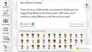 WiiU Tour Editorial Post Finale - Miiverse Discontinuation